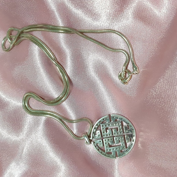 Sterling silver and diamond necklace - Picture 2 of 4